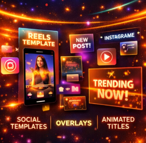 1300+ Glowing Motion Graphics Reels Bundle – Free Download Screenshot 3