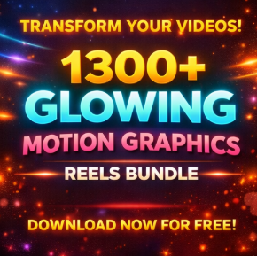 1300+ Glowing Motion Graphics Reels Bundle – Free Download Screenshot 4